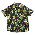 DRIVER Mens Shirt Black Floral 2XL