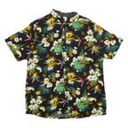 DRIVER Mens Shirt Black Floral 2XL