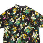 DRIVER Mens Shirt Black Floral 2XL