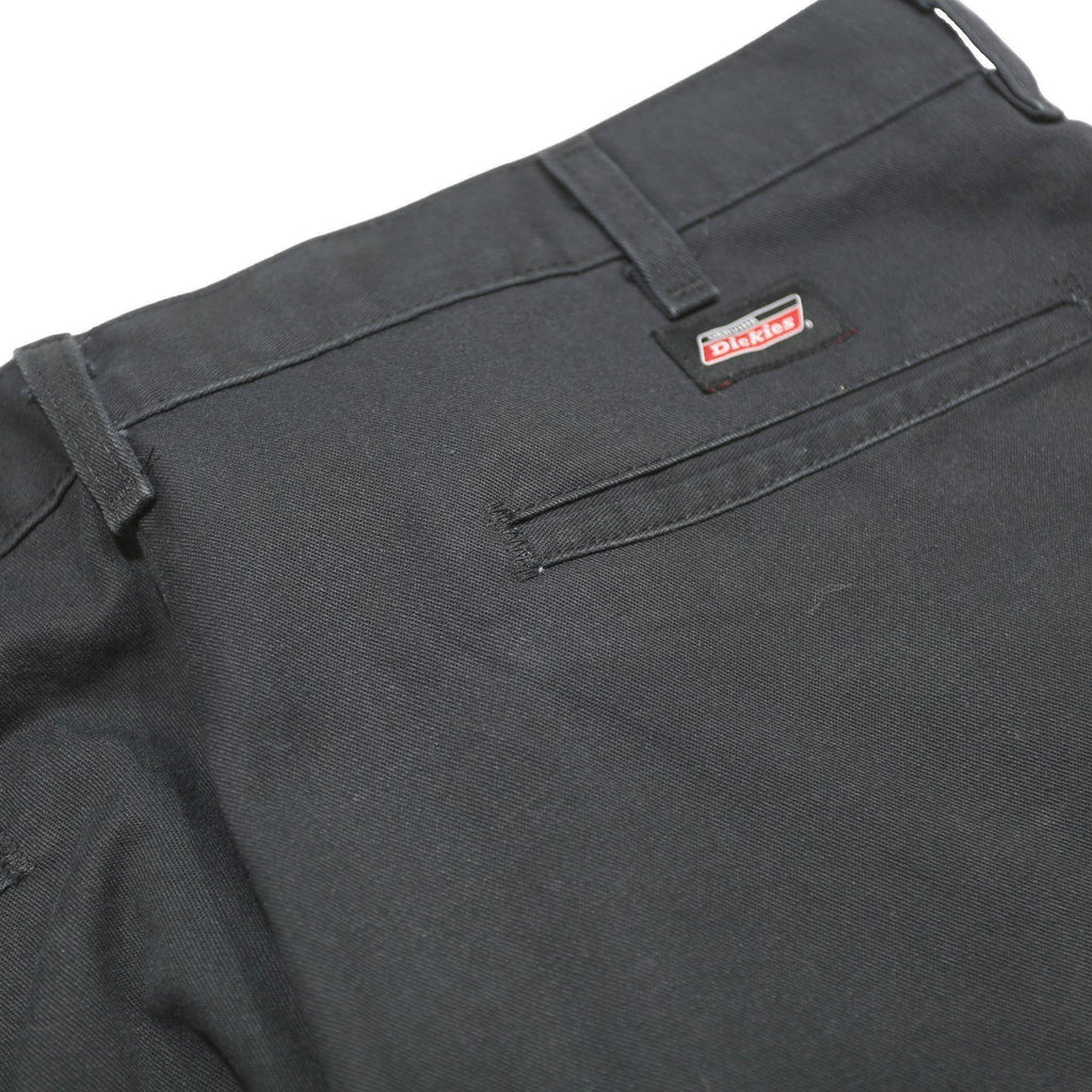 DICKIES Mens Cotton Blend Black Relaxed Straight Trousers W36 L30 Workwear Cargo
