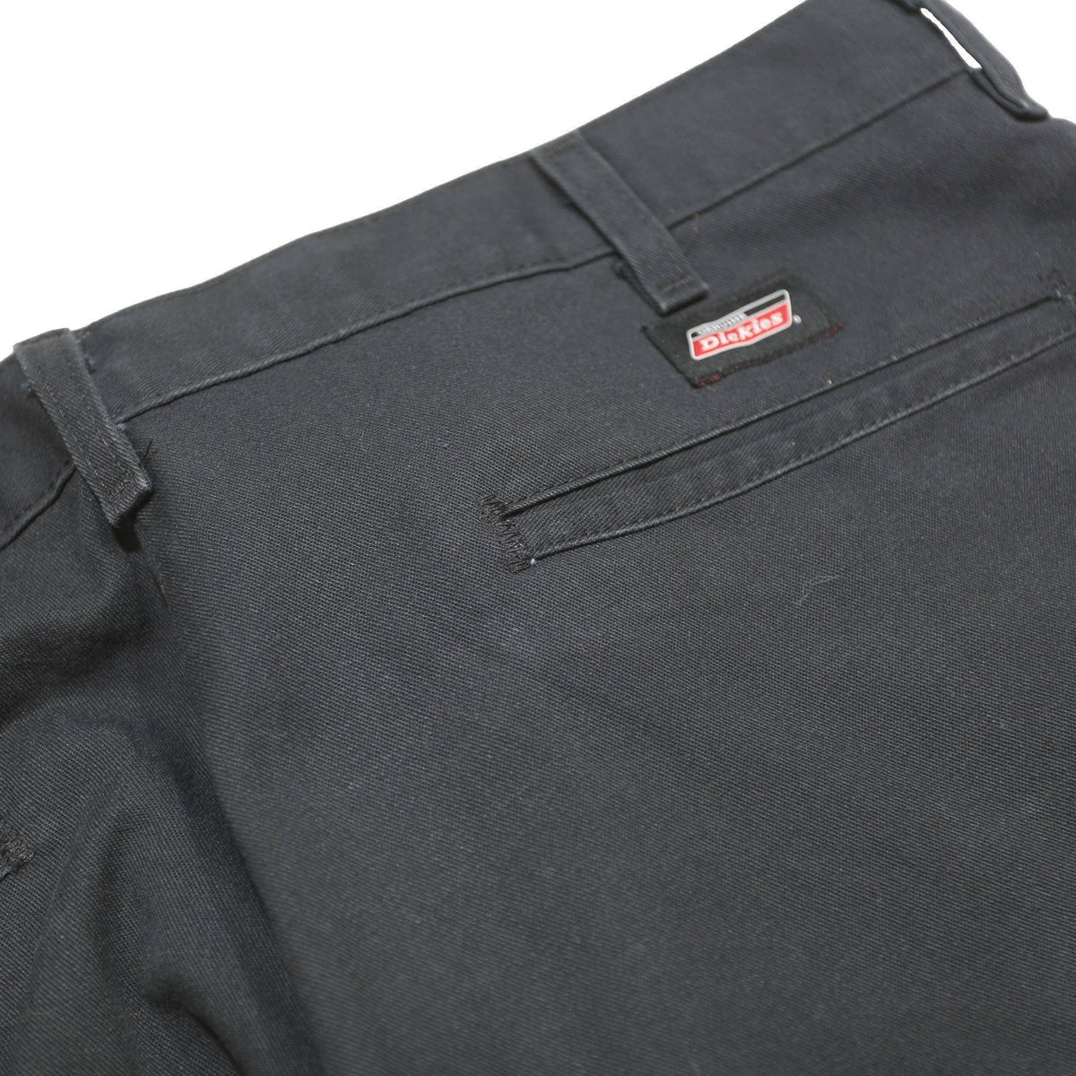 DICKIES Mens Cotton Blend Black Relaxed Straight Trousers W36 L30 Workwear Cargo