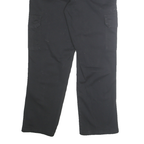 DICKIES Mens Cotton Blend Black Classic Cargo Trousers W32 L30 Workwear Zip