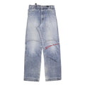 M DIA Womens Regular Blue Denim Rinse Jeans W28 L32 Embroidered Logo Cotton