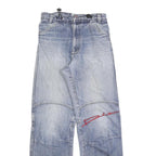 M DIA Womens Regular Blue Denim Rinse Jeans W28 L32 Embroidered Logo Cotton