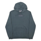 PUMA Mens Grey Hoodie M Cotton Blend Pullover Drawstring Hooded Sweatshirt