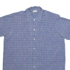 RETRECI Mens Shirt Blue Check L