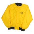 JOE YORK FAMILY Mens Yellow Black Button Nylon Jacket XL Lightweight Casual