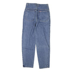 TEDDYS Mens Cotton Blend Blue Slim Straight Trousers W27 L28 Stylish Zip Closure