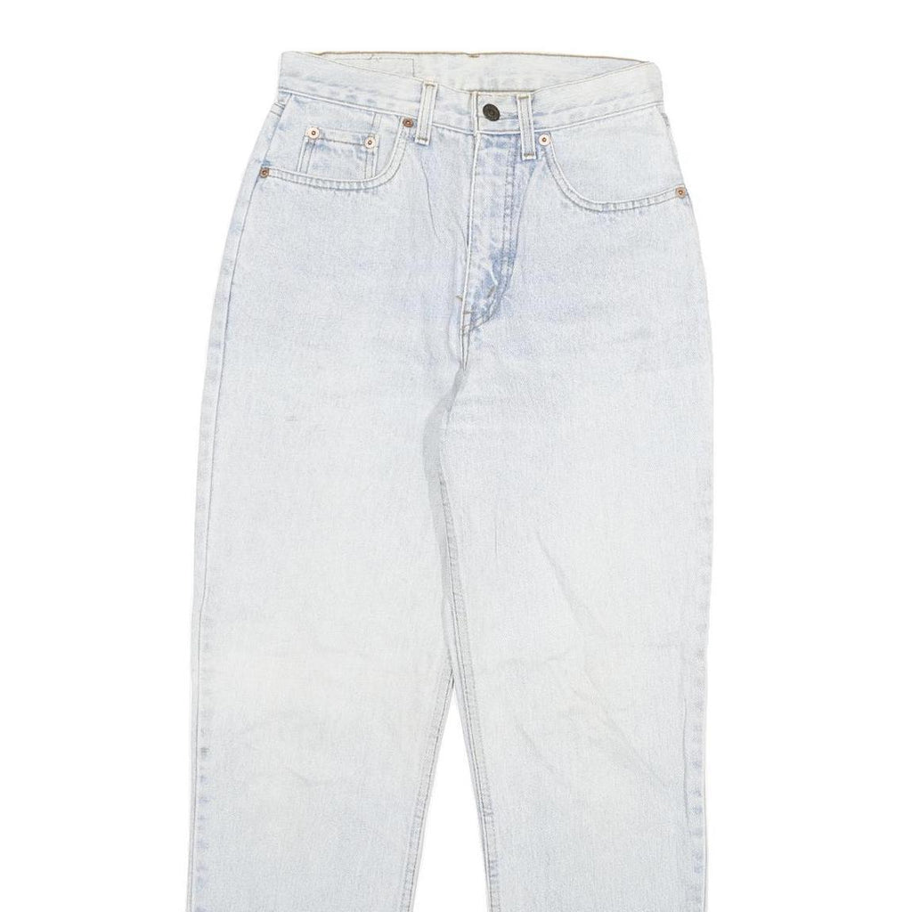 LEVI'S Womens Slim Light Blue Denim Slim Jeans W26 L29 Classic Cotton Blend Zip
