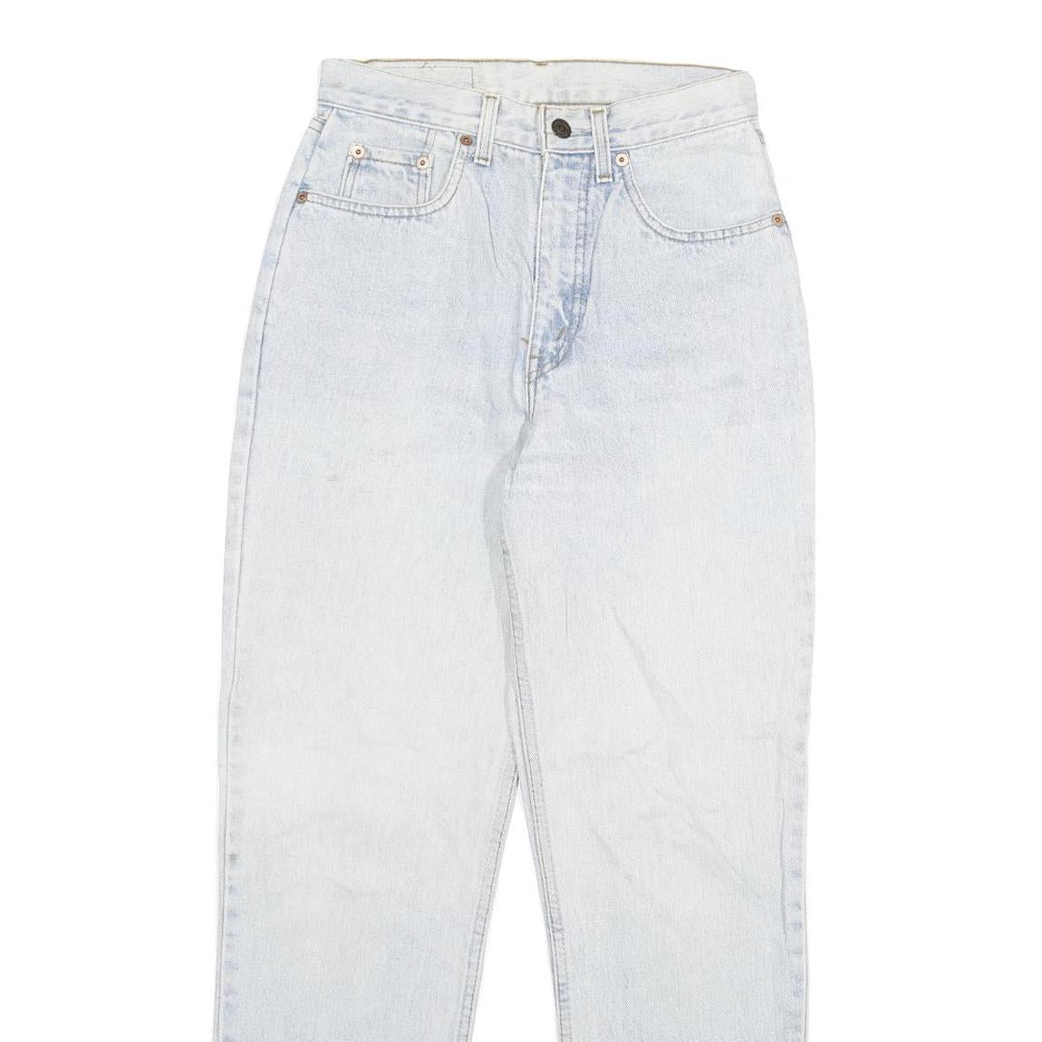 LEVI'S Womens Slim Light Blue Denim Slim Jeans W26 L29 Classic Cotton Blend Zip