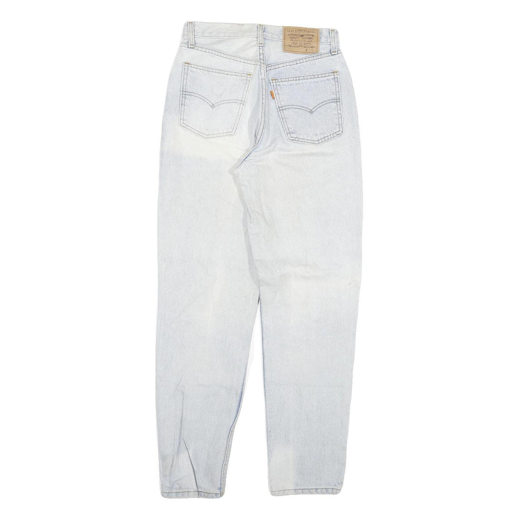 LEVI'S Womens Slim Light Blue Denim Slim Jeans W26 L29 Classic Cotton Blend Zip