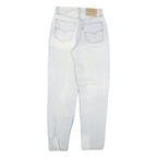 LEVI'S Womens Slim Light Blue Denim Slim Jeans W26 L29 Classic Cotton Blend Zip