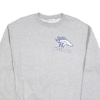 CHAMPION Mens Grey TH Water Polo Crew Neck L Cotton Blend Sweatshirt Pullover