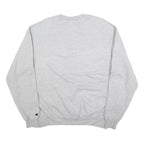 CHAMPION Mens Grey TH Water Polo Crew Neck L Cotton Blend Sweatshirt Pullover