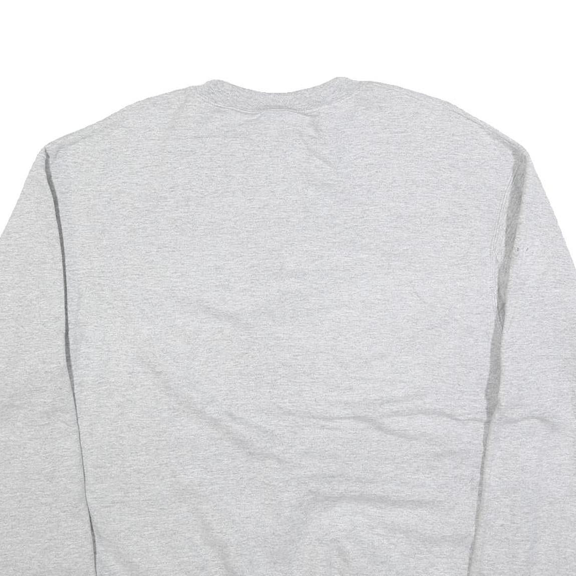 CHAMPION Mens Grey TH Water Polo Crew Neck L Cotton Blend Sweatshirt Pullover