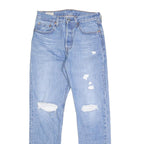 LEVI'S 501 Big E Womens Jeans Blue Regular Straight Denim Light W26 L30