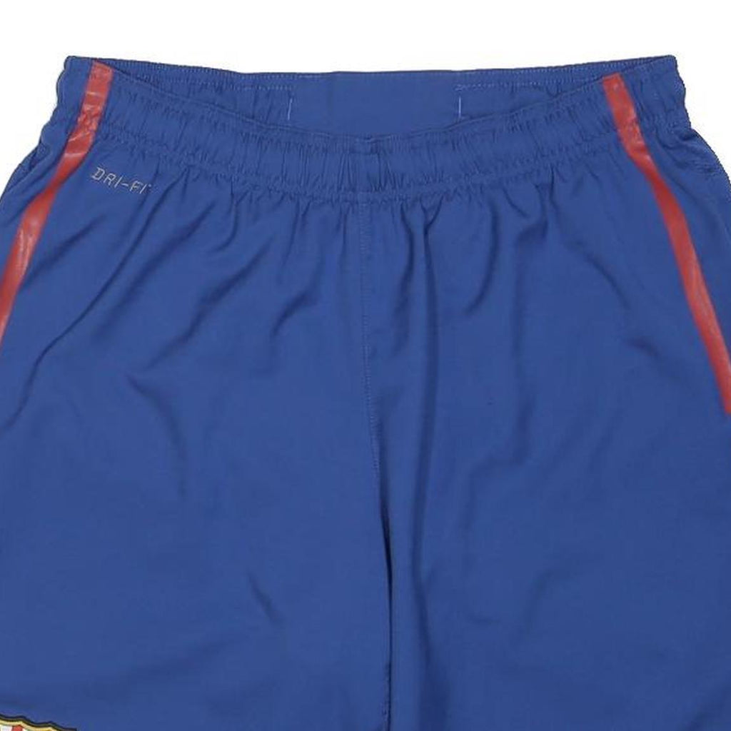NIKE Mens Blue FC Barcelona Sports Casual Shorts M W28 Dri-FIT