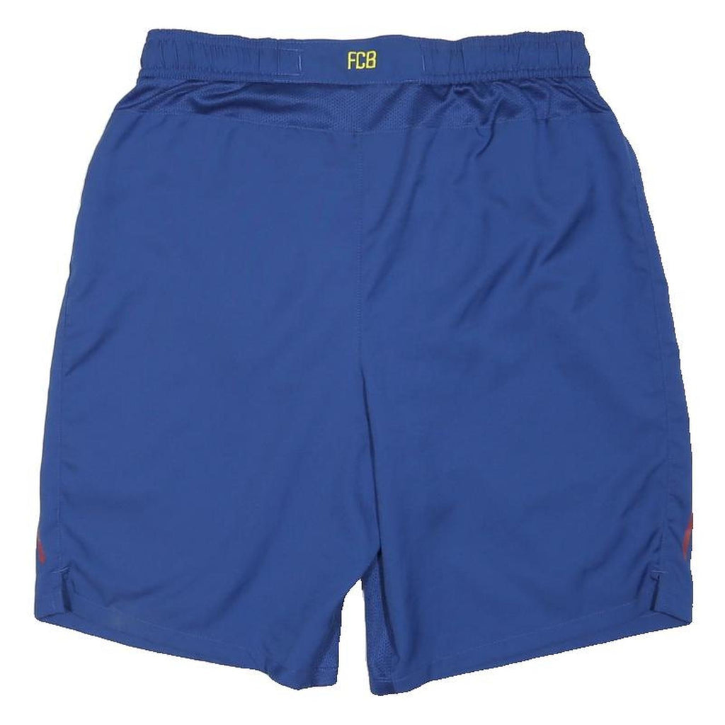 NIKE Mens Blue FC Barcelona Sports Casual Shorts M W28 Dri-FIT