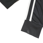 NIKE Mens Black & White Jacket L Polyester Track Zip Up Casual Sportswear