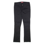 DICKIES Womens Trousers Black Slim Straight W30 L31