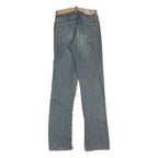 MOGUL Womens Jeans Beige & Blue Regular Straight Denim Cotton Blend W26 L32