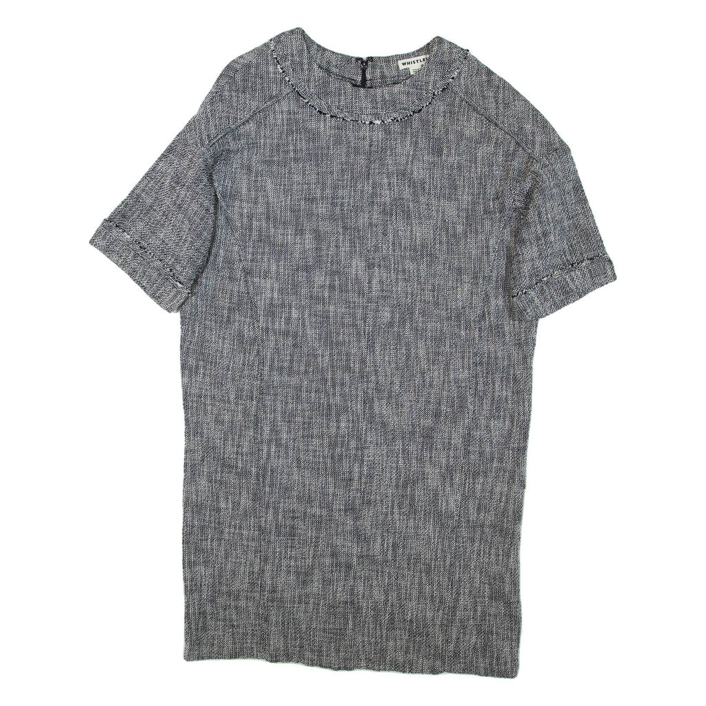 WHISTLES Womens T-Shirt Dress Grey Short Sleeve Short M