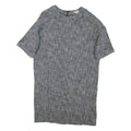 WHISTLES Womens T-Shirt Dress Grey Short Sleeve Short M