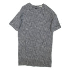 WHISTLES Womens T-Shirt Dress Grey Short Sleeve Short M