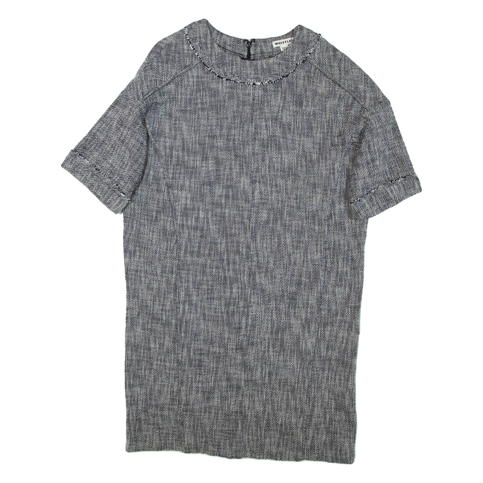 WHISTLES Womens T-Shirt Dress Grey Short Sleeve Short M