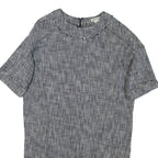 WHISTLES Womens T-Shirt Dress Grey Short Sleeve Short M