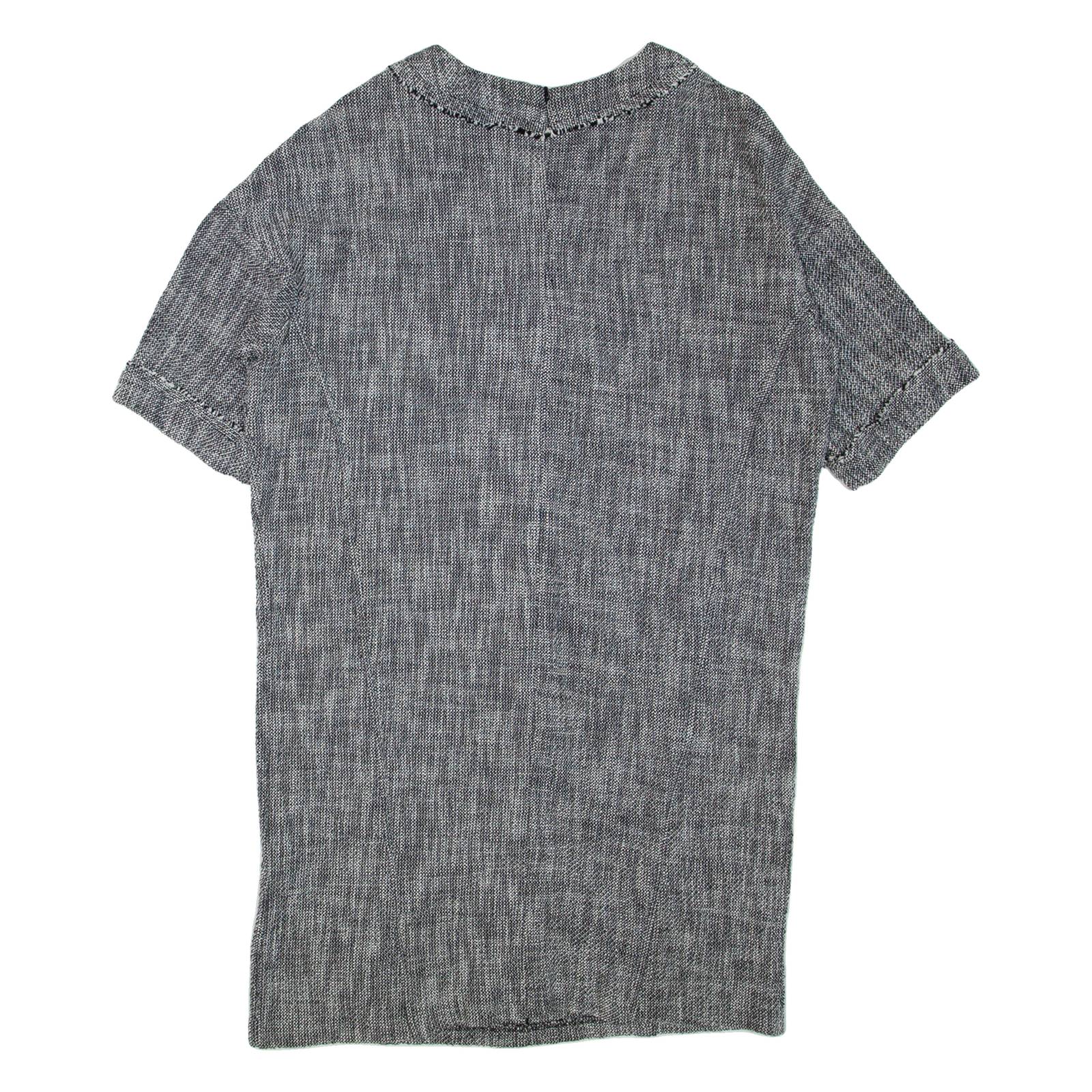 WHISTLES Womens T-Shirt Dress Grey Short Sleeve Short M