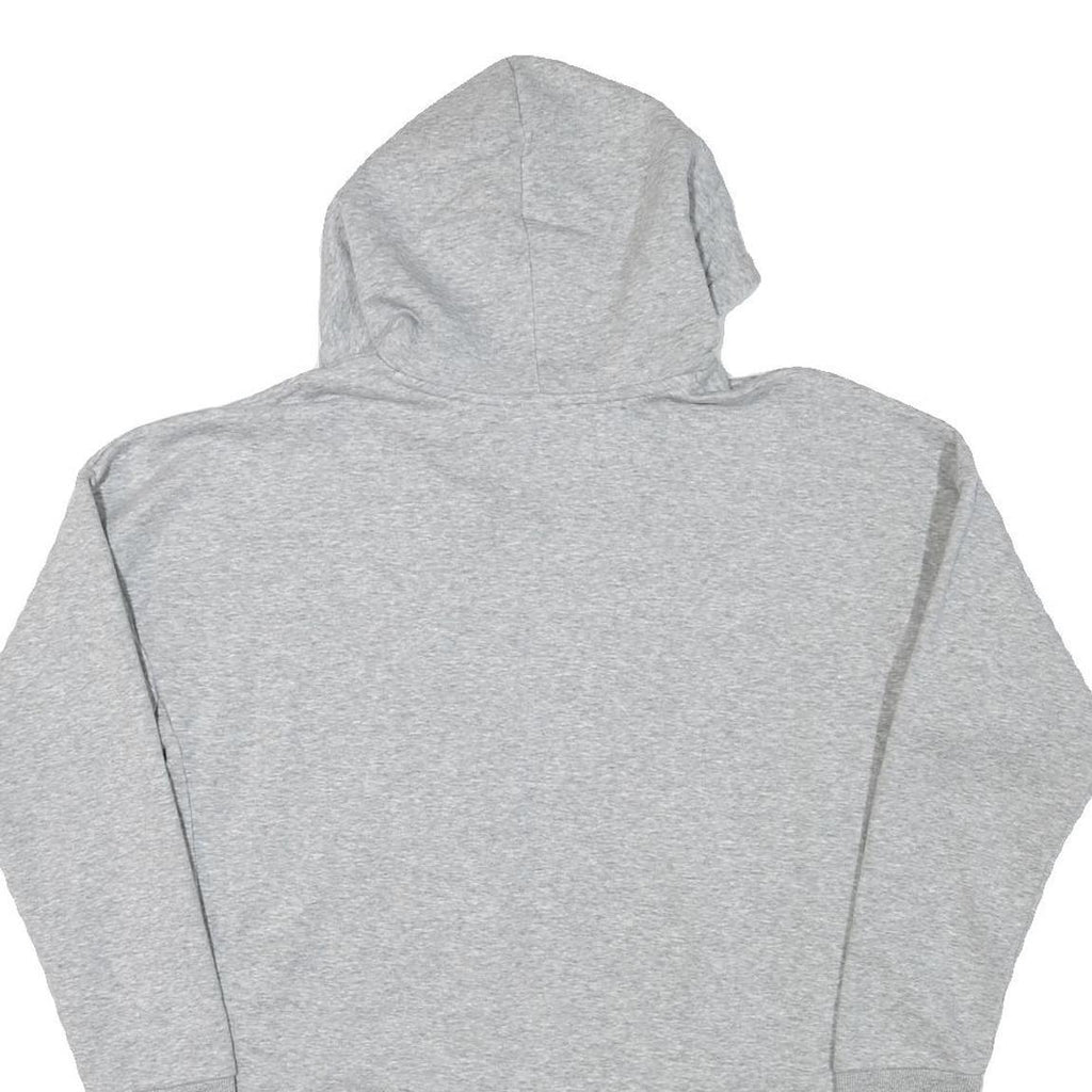 ADIDAS Womens Grey Hoodie L Cotton Blend Pullover Sports Casual Sweatshirt