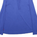 JOULES Womens Blue Long Sleeve Round Neck Tie Back Top UK 8 Viscose Blend