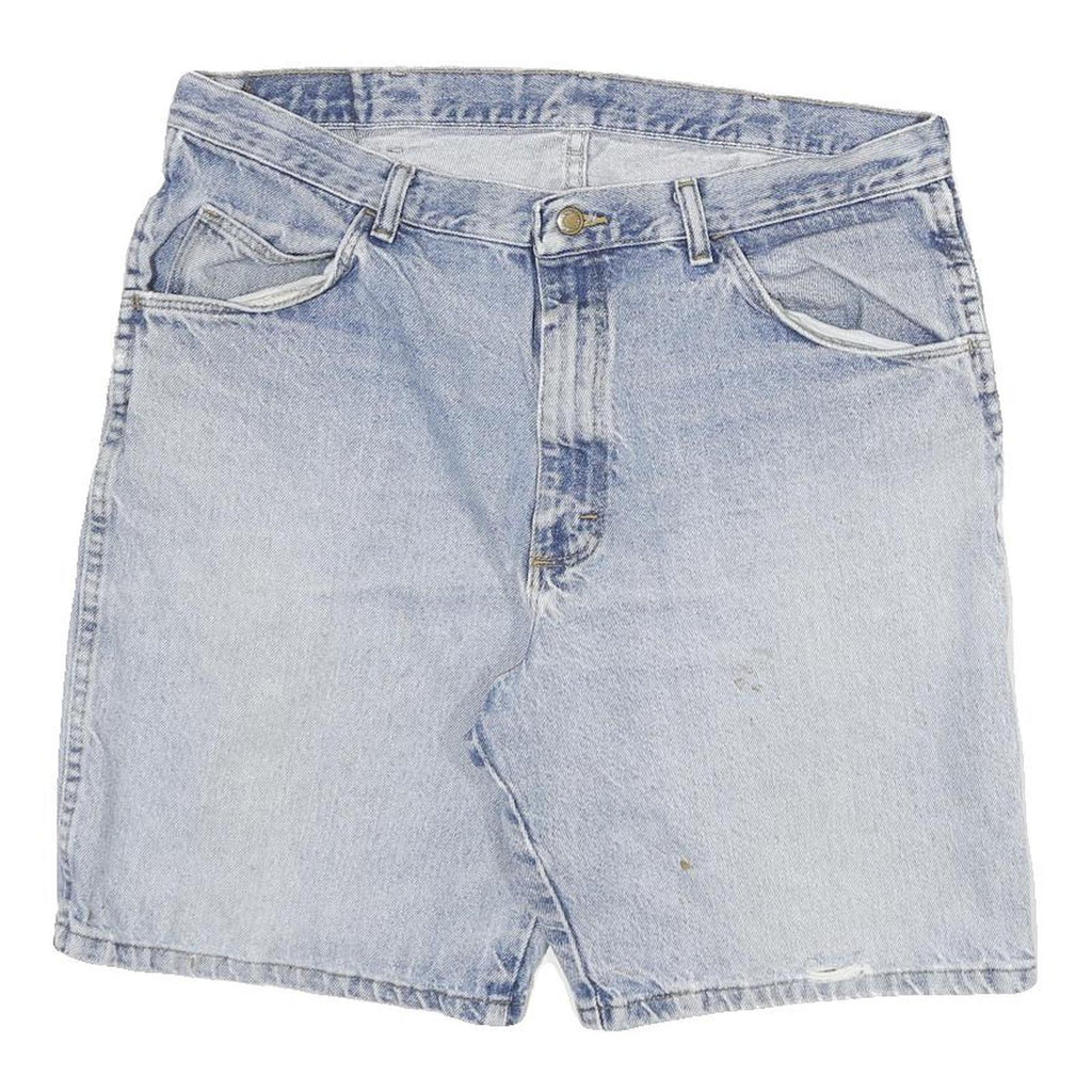 WRANGLER Mens Denim Blue Casual Shorts 2XL W36 Cotton Blend Classic Fit