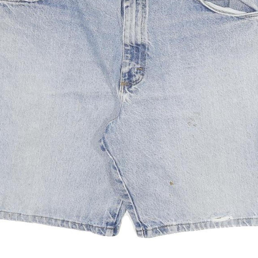 WRANGLER Mens Denim Blue Casual Shorts 2XL W36 Cotton Blend Classic Fit