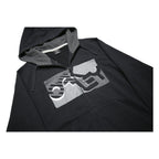 OAKLEY Mens Black Hoodie M Cotton Blend Full Zip Oakley Logo Casual Wear