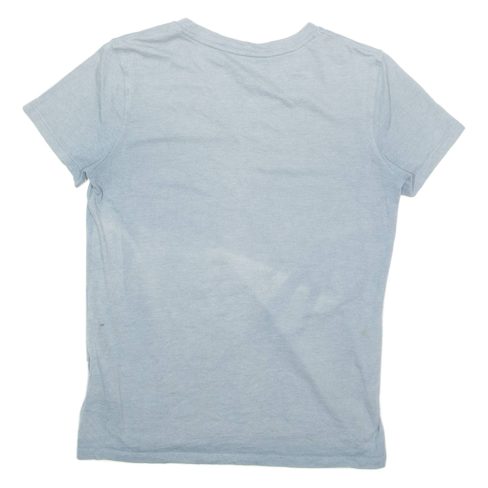 CARHARTT Relaxed Fit Womens T-Shirt Blue V-Neck S