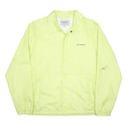 CARHARTT WIP Mens Yellow Coach Jacket S Nylon Button Plain Lightweight Sport