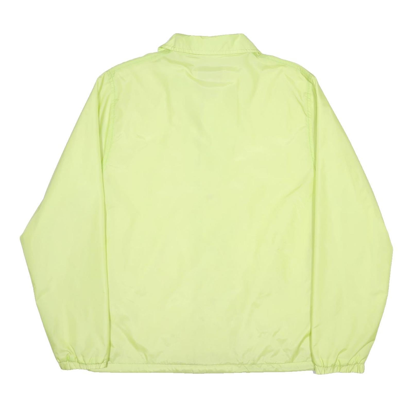 CARHARTT WIP Mens Yellow Coach Jacket S Nylon Button Plain Lightweight Sport