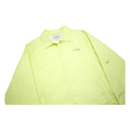 CARHARTT WIP Mens Yellow Coach Jacket S Nylon Button Plain Lightweight Sport
