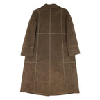 SMARTI Womens Brown Button Jacket L Polyester Blend Plain Stylish Detail