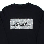 DIESEL Womens Sweatshirt Black S