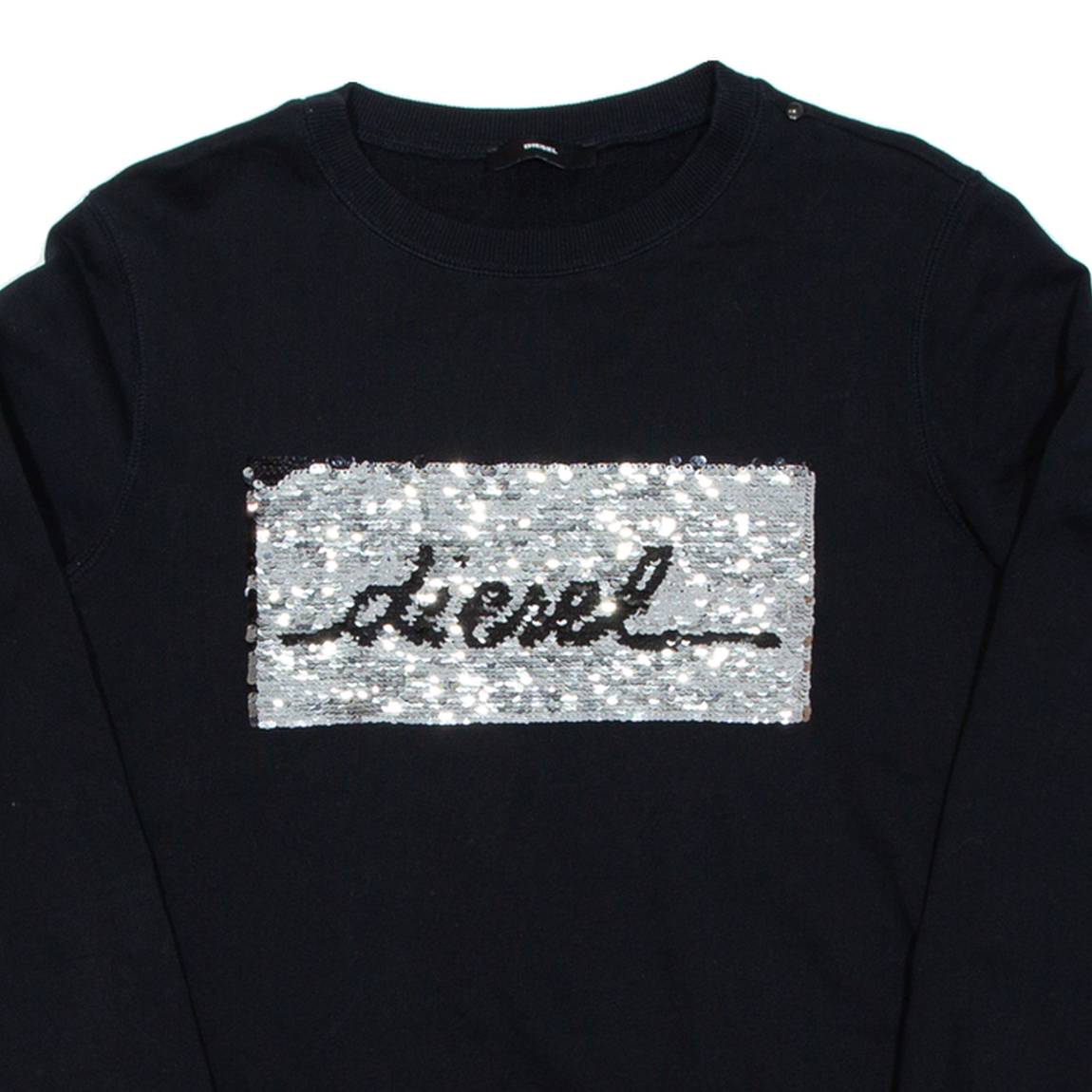 DIESEL Womens Sweatshirt Black S