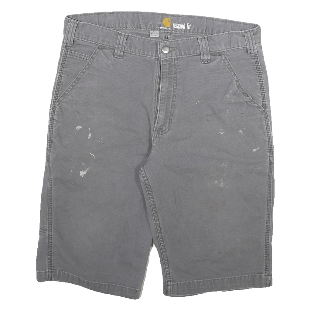 CARHARTT Mens Grey Casual Relaxed Fit L W32 Cotton Blend Shorts
