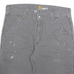 CARHARTT Mens Grey Casual Relaxed Fit L W32 Cotton Blend Shorts