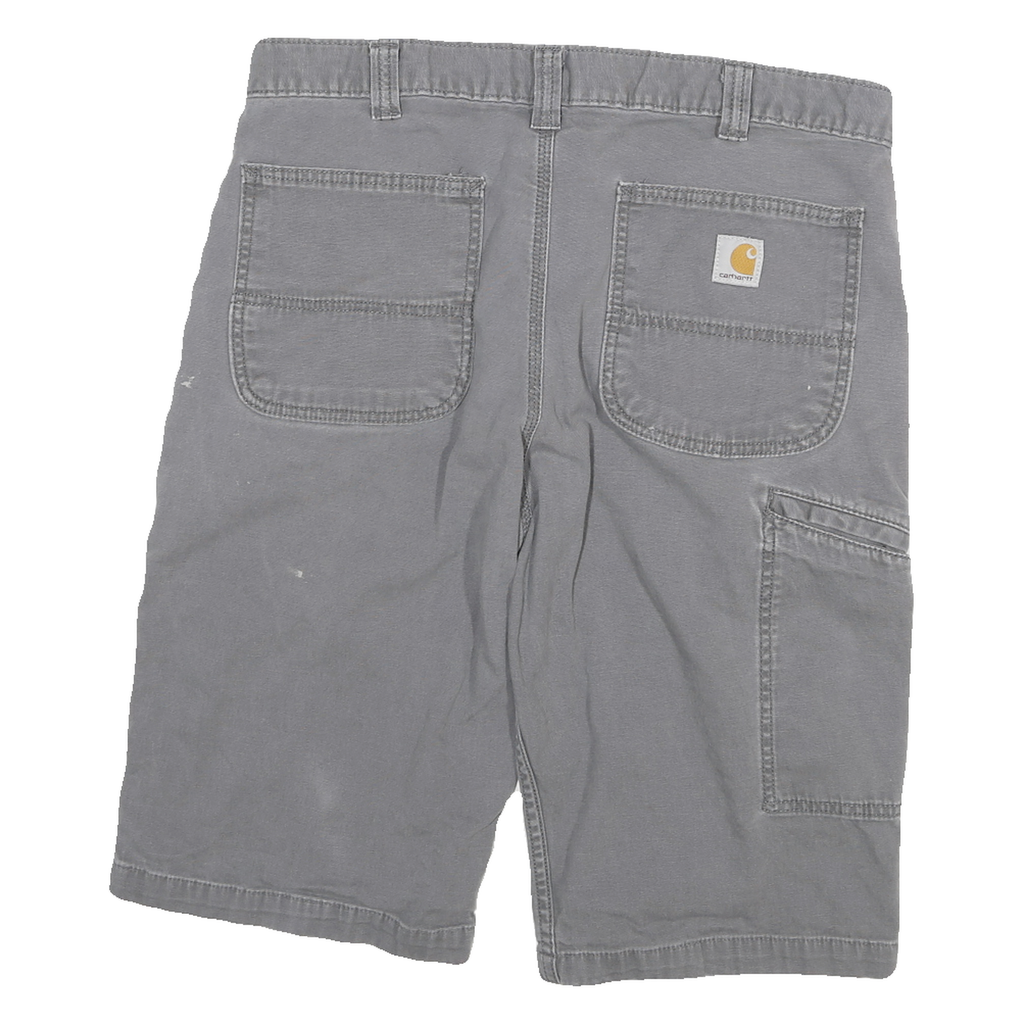 CARHARTT Mens Grey Casual Relaxed Fit L W32 Cotton Blend Shorts
