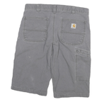 CARHARTT Mens Grey Casual Relaxed Fit L W32 Cotton Blend Shorts