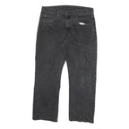 DICKIES Mens Regular Fit Black Denim Jeans W32 L26 Zip Closure Casual Workwear