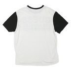 GUESS Womens White & Black Los Angeles Graphic T-Shirt 2XL Short Sleeve Crew