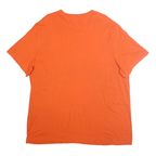 NIKE Womens Orange Graphic T-Shirt 2XL Short Sleeve Crew Neck Sports Casual